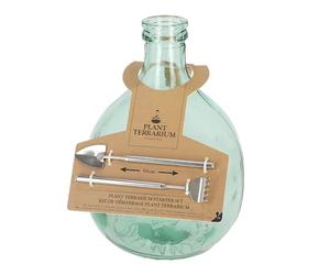 Esschert Design AGG47 Terrarium Pot de Fleurs avec Outils Vert Taille S