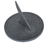 Esschert Design Ardoise Cadran solaire Texte rond ; LS002