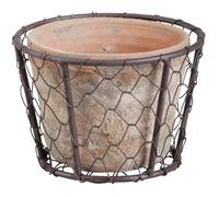Esschert Design AT10 Âgé Terre Cuite Pot En Câble Panier