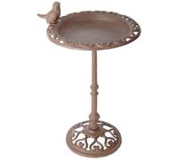 Esschert Design Bain d'oiseau en Fonte sur Pied 23 x 23 x 39 cm