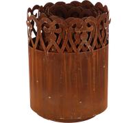 Esschert Design Bordure de Pelouse Enroulée - Rouille, à Volutes - 1 pcs