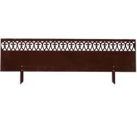 Esschert Design Bordure de Pelouse Haute - Rouille, à Volutes - 1 pcs