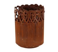 Esschert Design Bordure De Pelouse Volute Enroulée - Métal Marron - 480 X 0,1 X H 20 Cm