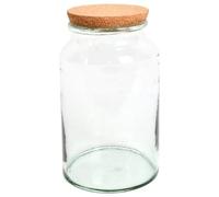 Esschert Design Bouteille de Terrarium Semi-Ouverte Moyenne, en Verre recyclé, liège