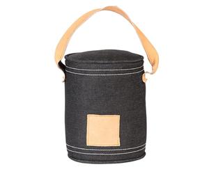 Esschert Design Butée de Porte Denim Bleu