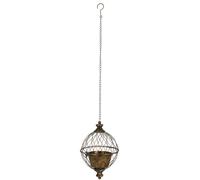 Esschert Design Cache-Pot Sphérique "Aged Metal" - L