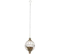 Esschert Design Cache-Pot Sphérique "Aged Metal" - S