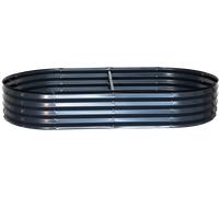 Esschert Design Carré Potager Ovale Anthracite - L