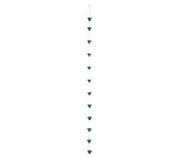 Esschert Design Chaîne d'eau de Pluie en Fer Vert 7,9 x 7,9 x 254 cm