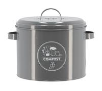 ESSCHERT DESIGN-Composteur en acier au carbone coloris anthracite - 27 x 23,2 x 21,3 cm