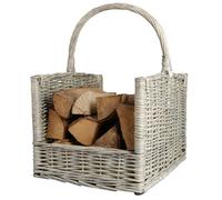 Esschert Design Corbeille à bois pour cheminée grise ; MW42