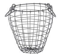 Esschert Design Corbeille rond en fil de fer Ø 22,9 cm Poignées Décoration de jardin