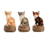ESSCHERT DESIGN-Décoration de jardin chaton d’accueil sonore