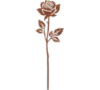 Esschert Design Décoration de Jardin en Métal Rouillé "Rose" - 1 pcs