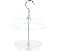 Esschert Design Distributeur de céréales suspendu transparent