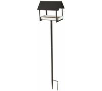 Esschert Design Doublure Maison Support Oiseau Petite Gris Blanc Métal Barre