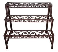 Esschert's Garden - Etagère à plantes en métal patiné Arabesque