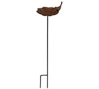Esschert Design FB302 Bain d'oiseaux en Fonte sur Piquet Marron Taille L