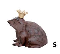 Esschert Design Figurine Animaux Grenouille en Fonte Couronne TT10 - Petite