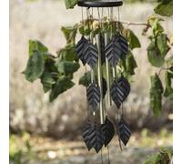 Carillon à feuilles - Décoration et méditation pour intérieur ou jardin - Blanc