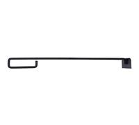 Esschert Design Grattoir à cendres avec poignée en fer noir 60 cm de longueur avec grattoir pour enlever les cendres du barbecue et du four en faïence