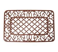 Paillasson rectangulaire en fonte - 67 x 42 cm - Carreaux