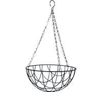 Esschert Design Hanging Basket Panier métallique Ø 25 cm avec chaîne