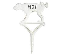 Esschert Design HB16 Panneau pour Chien Inscription No Weeing Blanc