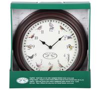 Esschert Design Horloge avec sons d'oiseaux