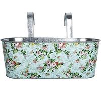 Esschert Design Jardinière de Balcon avec Crochets Roses