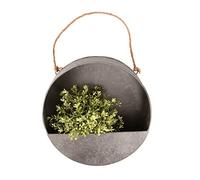 Esschert Design – Jardinière murale ronde M – D 30 x P 9,2 cm – Zinc