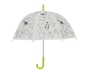 Esschert Design Kg280 Parapluie Pour Enfants Noir, Vert, Transparent