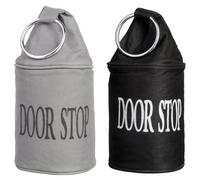 Esschert Design Arrêt de porte LH146 avec anneau, 1 jeu – noir et gris