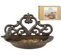 Esschert Design Mangeoire à Oiseaux Fonte Marron BR26