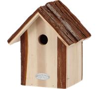 Nichoir pour Oiseaux avec toît en écorce Mésange Bleue