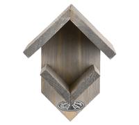 Beeztees Support en Bois pour Pot de Beurre Cacahouète pour Oiseau Gris 14 x 16 x 19 cm