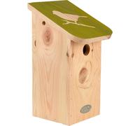 Esschert Design | Nichoir pour mésange - avec toit vert - en bois- décoratif et durable