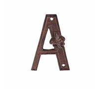 Esschert Design Numéro de Maison, Rouille A 8.4 x 1.2 x 12.2 cm Marron