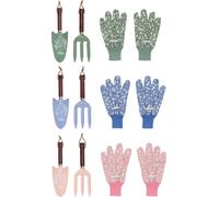 ESSCHERT DESIGN Outils de jardinage et gants en set assorti