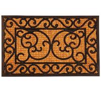 Esschert Design paillasson rectangulaire en caoutchouc et coco env. 75 x 45 cm