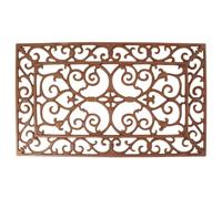 Esschert Design Paillasson Rectangulaire en Fonte - 60 X 35 Cm - Boucles