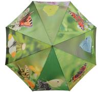 Esschert Design Parapluie Canne SCHMETTERLINGE Ouverture Automatique