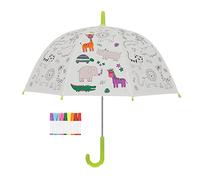 Kids In The Garden - Parapluie enfant à colorier 70 cm Animaux de la jungle NC