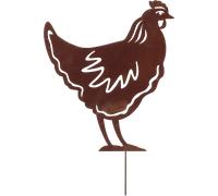 Esschert Design Piquet de Jardin Rouille "Poule" - 1 pcs