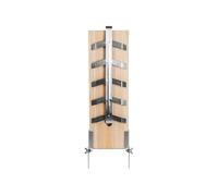 Esschert Design Planche à fumer le saumon 56 cm - bois de cèdre & acier inoxydable