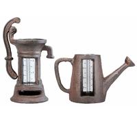 Esschert Design Pluviomètre Pluviomètre En Fonte Verre Maison De Campagne Jardin