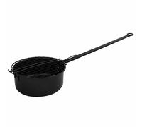 Esschert Design Poêle à Popcorn Machine Grill Feu de Camp Kamin Noir Métal