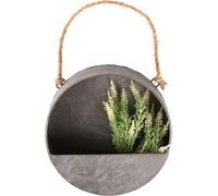 Esschert Design | Pot de fleurs mural - 20 cm - Acier zingué - Style moderne - Peu encombrant et durable