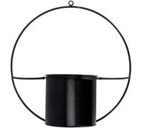 Esschert Design | Pot de fleurs mural - 34,6x15,3x36 cm - Noir - Design moderne - Idéal pour les plantes - Porte-fleurs