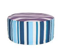 Esschert Design Pouf extérieur rayé bleu violet